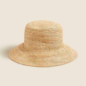 J. Crew Women's Wide Brim Raffia Hat - Size Small/Medium